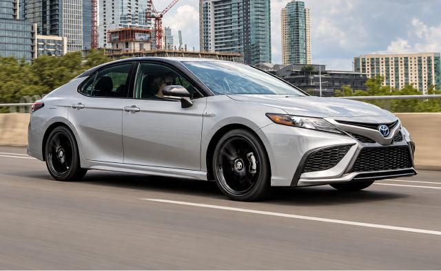 Toyota Camry Hybrid available for rideshare rental